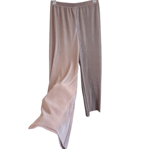 RO & DE Silk pleated Gold Pants - Picture 1 of 8